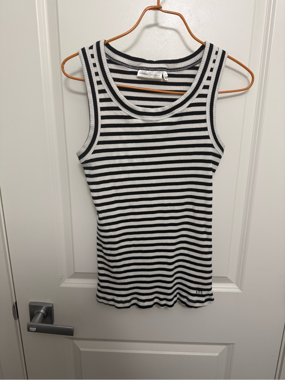 InWear Women's Striped Ribbed Tank Top Size M